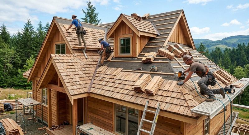 Wooden Roof Installation in Fredericksburg, VA